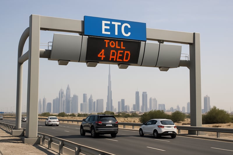 Dubai toll road electronic collection system Dubai toll road electronic collection system